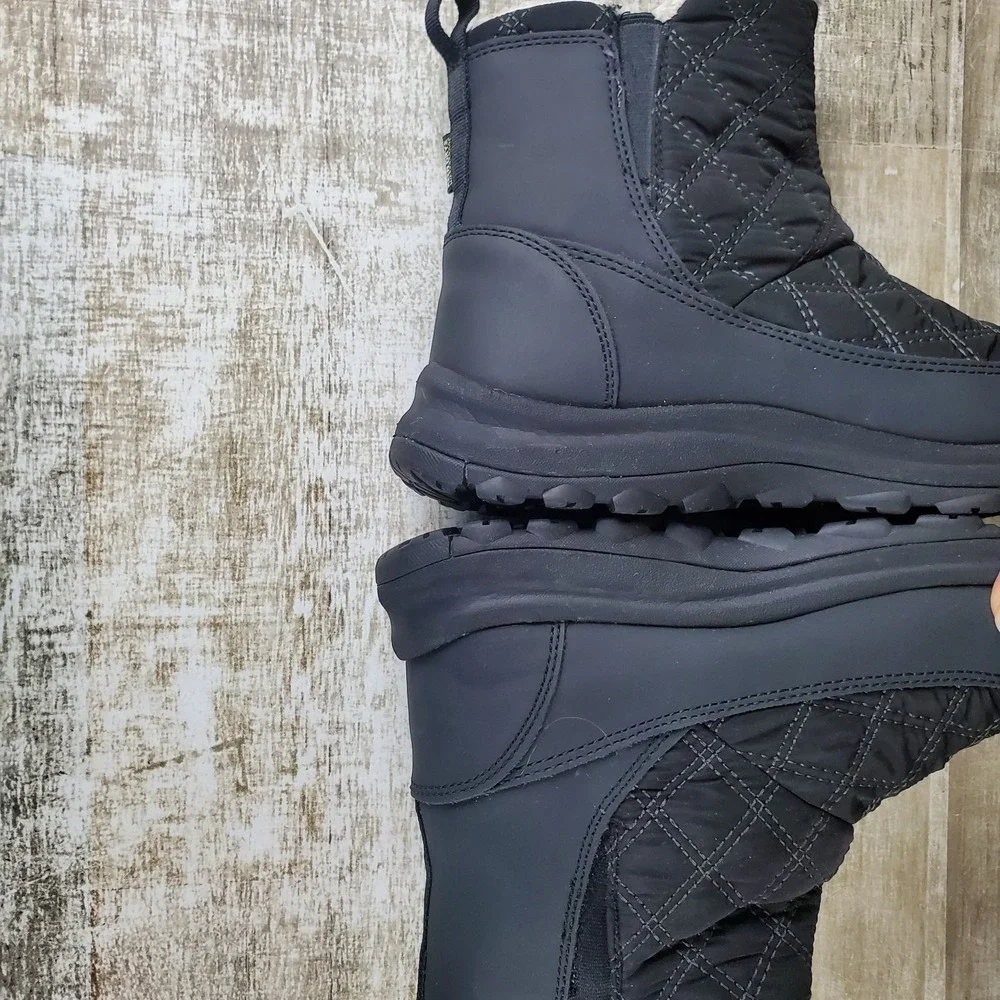 Keen Terradora II Womens Wintry Boots Sz 8 Black Waterproof Pull On Snow Boots